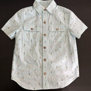 MATILDA JANE BOY Mr. Cottontail Carrots‎ Button Up Shirt Size 4 Spring Easter